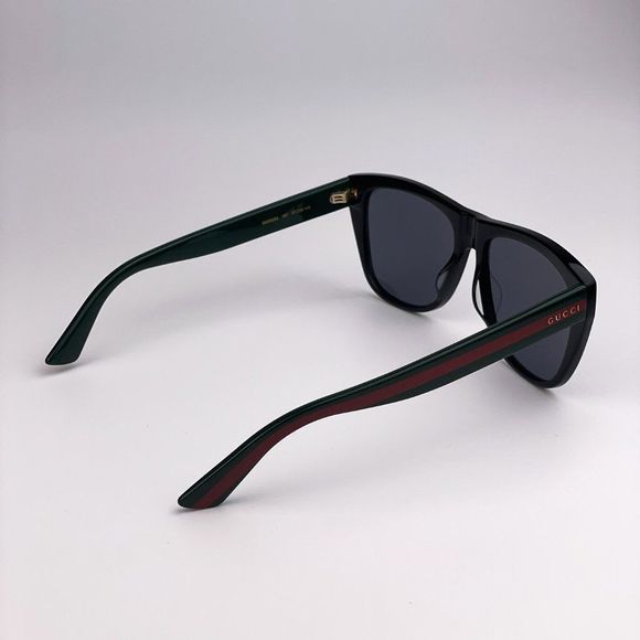 GUCCI GG0926S 001 Sunglasses Black Green Gray Square Unisex - Picture 10 of 12